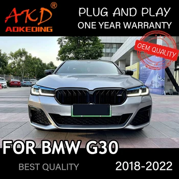 Far BMW G30 2018-2022 M5 LCI Tipi Araba автомобильные товары LED DRL Hella Xenon Mercek Hella Hıd H7 G38 Araba Aksesuarları