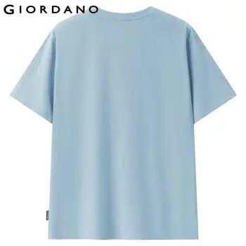 Giordano Erkek Tişörtleri Yüksek teknoloji Buz Oksijen Bar Kısa Kollu Tee Soğutma Etkisi Temel Rahat Tişörtleri 01022380