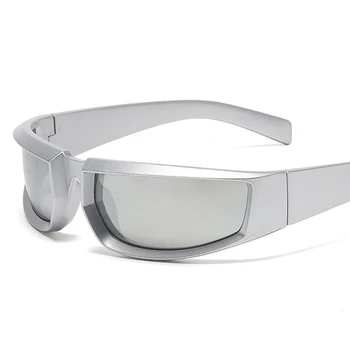 GM LUMİAS Steampunk Spor Sunglass Erkekler Kadınlar için Moda Ayna Degrade Shades Gözlük Ünlü Marka Tasarım Sürüş güneş gözlüğü
