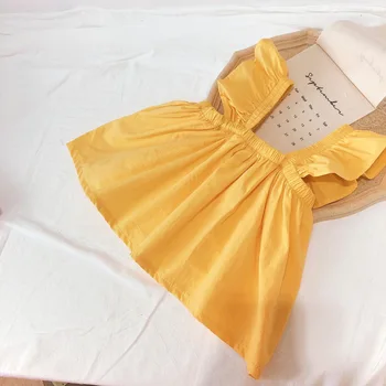 Gömlek Kolsuz A-line Kazak Düzenli Uzunluk Basit Katı Moda Modern Rahat Tasarlanabilir Rahat Yaz Çocuk Kız