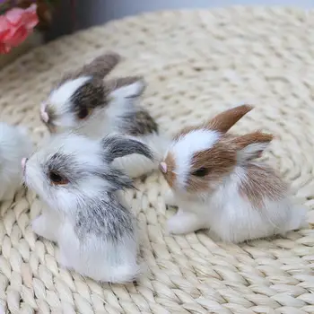 Güzel simülasyon Hayvan Bebek Oyuncak Tavşan Şekli Peluş Uyku doldurulmuş oyuncak Çocuklar Hediye