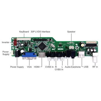 HD MI VGA AV USB RF Kurulu Çalışması İçin 21.5 inç 1920x1080 M215H1-L01 L02 / M215HW01 V2 V5 V7 VC / LM215WF1-TLC1 TLD1 TLE1 SLC1 SLD1