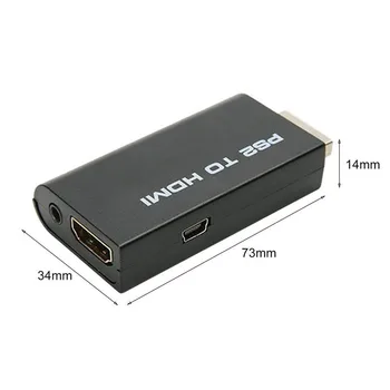 HDV-G300 PS2 HDMI 480i/480 p / 576i Ses Video Dönüştürücü Adaptör 3.5 mm Ses Çıkışı İle Tüm PS2 Ekran Modlarını Destekler