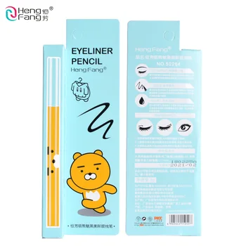 HengFang Eys makyaj sevimli pürüzsüz siyah eyeliner kalem kozmetik Kalıcı su geçirmez eys kalem sıvı Çabuk Kuruyan göz kalemi # 52264