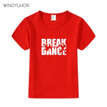 Hip Hop Kızlar Çocuklar Çizgi Film T Gömlek Çocuklar Bebek Tişört Kısa Kollu Yaz Çocuk Breakdance Elbise Tee Üstleri