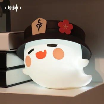 Hu Tao Dekorasyon Oyunu Genshin Darbe Hayalet Silikon Gece Lambası Anime Projesi LED Masa Lambası Ev Cadılar Bayramı Prop Hediye