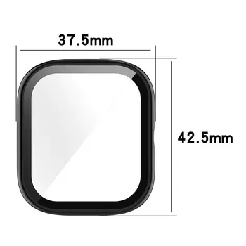 Için Amazfit GTS 4 Mini PC Kasa + Temperli Cam akıllı saat Ekran Koruyucu Kapak Hualaya Amazfit GTS4 Mini Tampon Kabuk