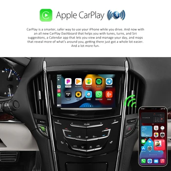 Kablosuz Apple Araba Oyun Android Otomatik KUTU İŞARET Cadillac SRX ATS XTS XT5 CTS ELR Escalade 2013-2018 Yansıtma Güçlendirme Kiti