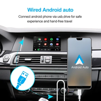 Kablosuz Carplay Modülü Kutusu BMW F10 F11 F30 F20 F31 F22 F21 F32 F33 F36 CIC NBT Sistemi Ayna Bağlantı USB Dekoder Android Otomatik