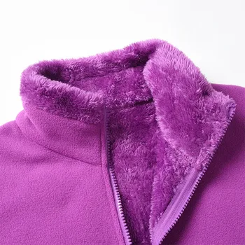 Kalın Polar ceket kadın sonbahar kış açık polar polar termal ceket kamp yürüyüş ceketi kadın Dağcılık giysileri