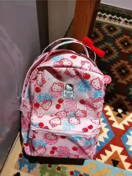 Kawaii Hello Kitty Sırt Çantası Sevimli Çanta Y2K KT Sırt Çantası Pembe Schoolbag Niş Karikatür Anime okul çantası hediyeler sırt çantası Kızlar için