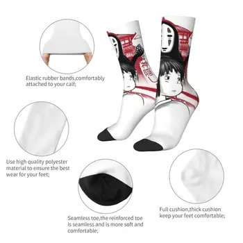 Komik varis çorabı Erkekler için GELENEKSEL BANYO EV Hip Hop Harajuku Stüdyo Ghibli Mutlu Kaliteli Desen Baskılı Ekip Çorap