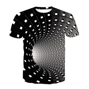 Kısa Kollu T-Shirt Yaz erkek T-Shirt erkek Casual Tops 3DT-Shirt Moda O-Boyun Gömlek Artı Boyutu Streetwear