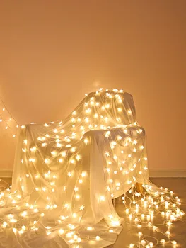 LED toplu süs dize ışık noel tatili aydınlatma peri ışıkları açık pil parti düğün noel dekorasyonları gece lambası