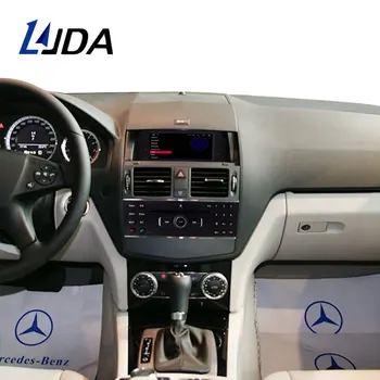 LJDA Android 12 araç DVD oynatıcı Oynatıcı Mercedes Benz İçin C200 C180 W204 2007-2010 Otomatik WIFI Multimedya GPS Stereo 1 Din Araba Radyo Video