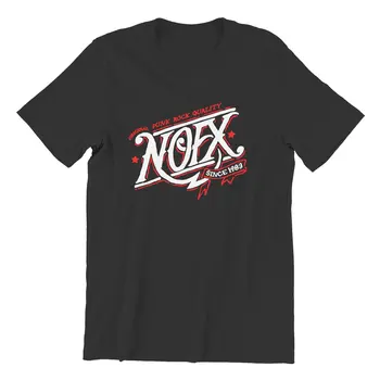 Logo Punk NOFX T Shirt erkek Pamuk Yaratıcı T-Shirt O Boyun Rock Müzik Tee Gömlek Kısa Kollu Elbise 6XL