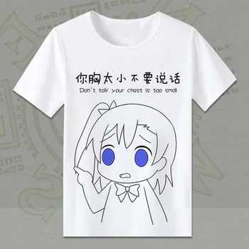 Lovelive T-shirt aşk canlı Yüz baskı Kotori Minami Sonoda Umi Cosplay T Shirt Anime Tees Tops
