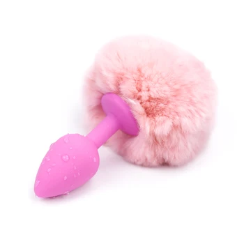 Manyjoy Butt Plug Tüylü Sevimli Tavşan Kuyruğu Tavşan Kuyruğu Pürüzsüz Anal Plug Cosplay Seks Oyuncakları Kadınlar için Erotik Yetişkin Araçları Seks Ürünleri