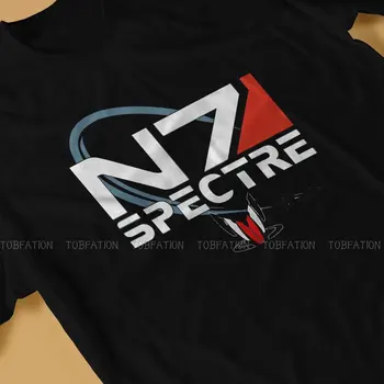 Mass Effect Oyun N7 Spectre TShirt Erkek Gotik Gevşek Rahat Crewneck Pamuk T Gömlek 2020