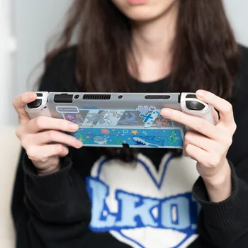 Mat Şeffaf Kapak Kılıf Koruyucu Kabuk Nintendo Anahtarı için OLED NS JoyCons Denetleyici Köpekbalığı Parti Koruyucu Kabuk Kapak