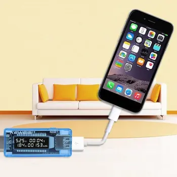 Mini Akım Gerilim Kapasitesi Test Cihazı LCD USB dijital ekran Güç Pil Kapasitesi dedektör ölçümü USB Şarj Göstergesi