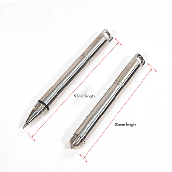 Mini Anahtarlık Taktik Kalem Titanyum EDC Çok Amaçlı Cep İş Yazma Kalem Koleksiyonu Kalem Acil cam kesici