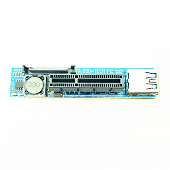 Mini PCIE PCI-E X4 Yuvası Yükseltici Kart port adaptörü PC Grafik Kartı Konektörü 60CM USB3. 0 Uzatma Kablosu PCI Express Yükseltici