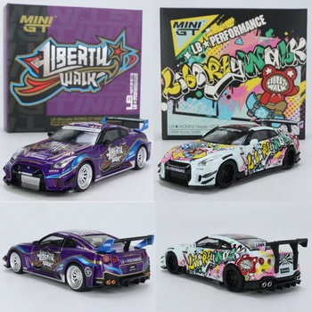 MİNİ GT1: 64 Nissan 35GT-RR LBWK Koleksiyonu döküm alaşım araba dekorasyon modeli oyuncaklar Sınırlı Sayıda