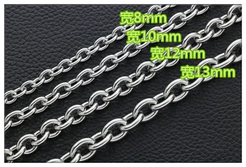 Moda paslanmaz çelik kalın geniş çapraz zincir büyük O-zincir O-zincir titanyum çelik erkekler ve kadınlar kolye