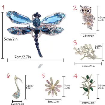 Moda Rhinestones Böcek Yüksek Dereceli Kristal Pimleri Ceket Aksesuarları Takı Hediyeler Hayvan Broş