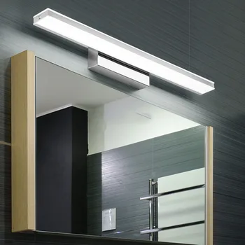 Modern ayna ışıkları fikstür tuvalet banyo duvar aplik 42cm/52cm 9W/12W 110V 220V led lamba makyaj aynası dolap aydınlatma