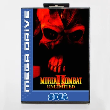 Mortal Kombat II Sınırsız 16bit MD Oyun Kartı İçin Sega Mega Sürücü / Genesis Perakende Kutusu ile