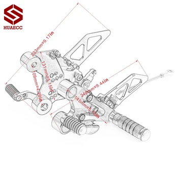 Motosiklet CNC Ayarlanabilir Arka Set Rearsets Footrest KTM DUKE 790 2018 için 2019 2020 2021 2022