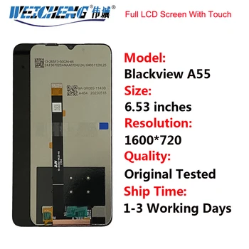 Orijinal Ekran Blackview A55 Pro dokunmatik LCD ekran Ekran Meclisi Blackview A55 LCD Ekran Telefon LCD Parçaları