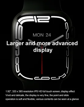 Orijinal IWO Aı7 Pro akıllı saat 45mm SmartWatch Serisi 7 1.92 İnç Sonsuz Ekran Bluetooth Çağrı Spor PK W27 W17 DT7 Artı