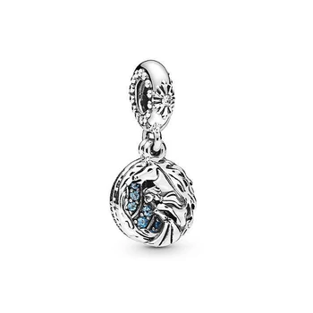 Otantik 925 Gümüş Takılar Boncuk Dondurulmuş Elsa & Nokk Dangle Charm Fit Pandora Bilezikler Kadınlar Dıy Takı