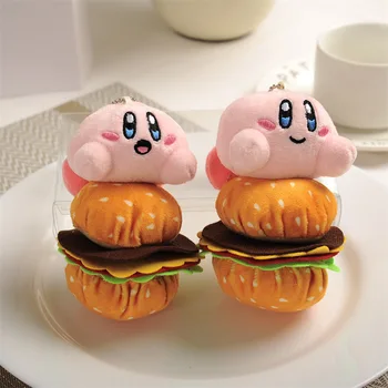 Oyun Kirby Mini peluş oyuncaklar Anime Yıldız Kirby Kawaii Ctue Peluche 12 cm Yumuşak Dolması Peluş Bebek Kolye Kız Tatil doğum günü hediyesi