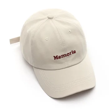 Pamuklu beyzbol şapkası Kadınlar ve Erkekler için Moda MEMORİE Nakış Şapka Unisex Snapback Şapka Yaz güneş şapkaları