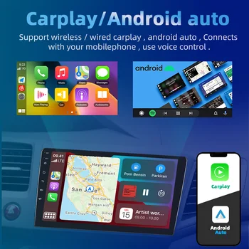 Podofo 2din Araba Radyo Android Araba Multimedya Oynatıcı Hyundai IX35 2010-GPS 4G WIFI DSP 8+128G Carplay 2din Otomatik Stereo