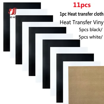 PU ısı transferi Vinil Demir on T-Shirt Konfeksiyon Şapka HTV Filmi 10in x 12in 11 adet Paket Sıcak Pres Giyim Vinil DIY Cricut için