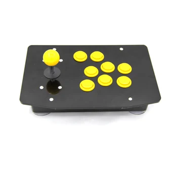 RAC - J500S 8 Düğmeler oyun kolu USB Kablolu Siyah Akrilik Panel PC İçin