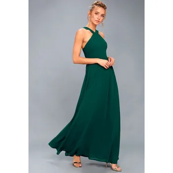S-XXL Kadınlar Zarif Bodycon Elbise Tığ Şifon Plaj Elbise 2022 Seksi Kolsuz Uzun Parti Maxi Elbiseler Vestidos