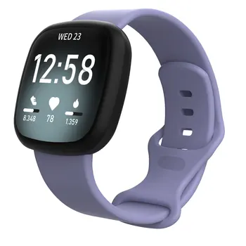 Saat kayışı Fitbit Versa İçin 3 4 Bileklik Silikon Watchband Fitbit Sense Versa4 akıllı bilezik Bilek Kayışı Kemer Aksesuarı