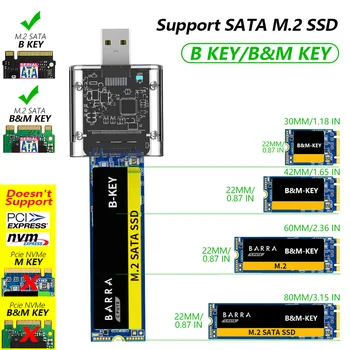 Sabit disk Muhafaza M2 SSD DURUMDA NVMESATA M. 2 Muhafaza Yüksek hızlı Mükemmel Adaptörü Sata M. 2 SSD Disk Kutusu Kasa
