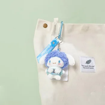 Sanrio Cinnamoroll Suda Masaki Sevimli Peluş Bebek Kawaii Kabarık Yumuşak doldurulmuş oyuncak Anahtarlık Sırt Çantası Kolye Kış Modelleme Hediyeler