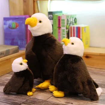 Seksi Güzel Sıcak 30/40 cm Simülasyon Kel Kartal Kuş peluş oyuncak Yeni Sevimli Dolması & Peluş Hayvanlar Çocuk Oyuncakları Hediye İçin Çocuk Doğum Günü