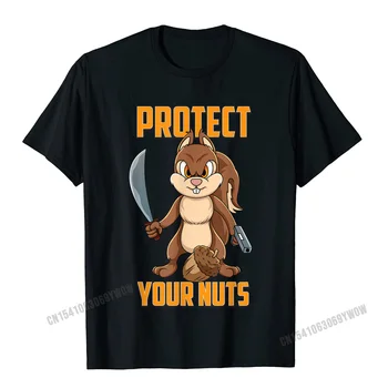Serin Sincap Korumak Fındık Sincap Avcılar Silah T-Shirt Camisas Erkekler Üst T-Shirt Özel Üstleri Gömlek Pamuk Gençlik Yaz