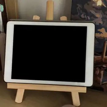 Sertlik Ahşap Şövale Çocuk Ayarlanabilir Boyama Çizim Standı Şövale Çerçeve Sanatçı Tripod yazı tahtası sergileme rafı Ev Dekor