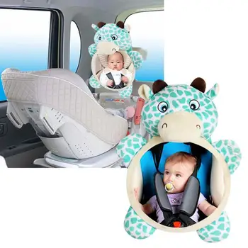 Sevimli Bebek Arka Aynalar Ayarlanabilir Güvenlik Araba Kafalık Bakan Ayna Monitör Ayna Geri Dikiz Bebek Çocuk Arka U9v8