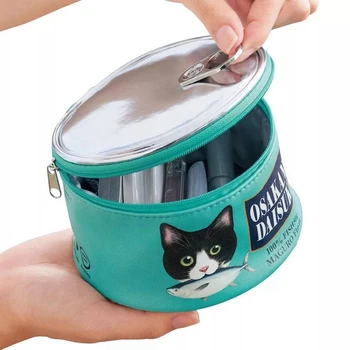Sevimli Kediler Can Makyaj Kozmetik Çantası Fermuar Tuvalet saklama kutusu Kılıfı Organizatör Çanta Makyaj Seti Kılıfı Paketi Aksesuarları